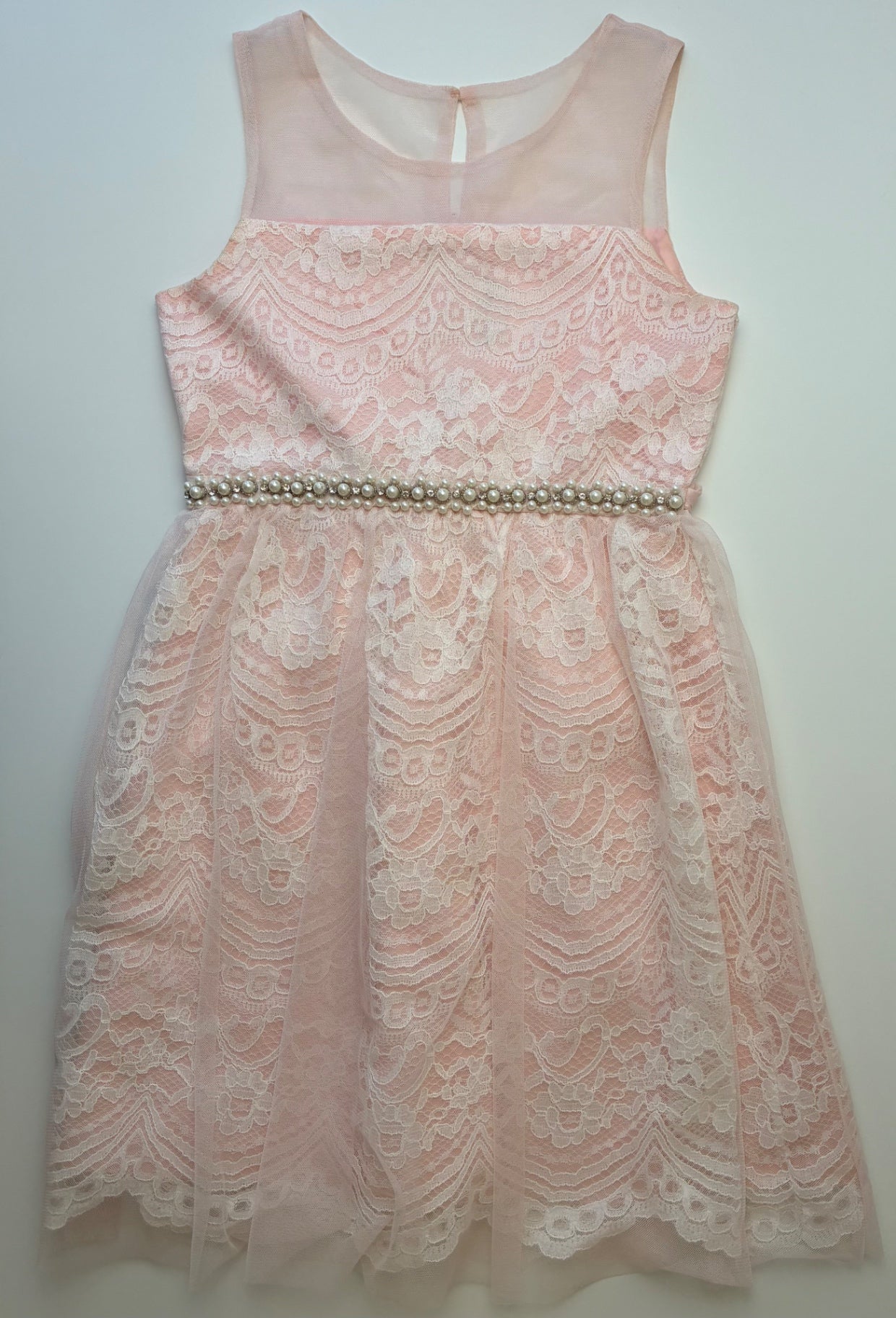 Rare Editions Dress - Pink Lace | size 12