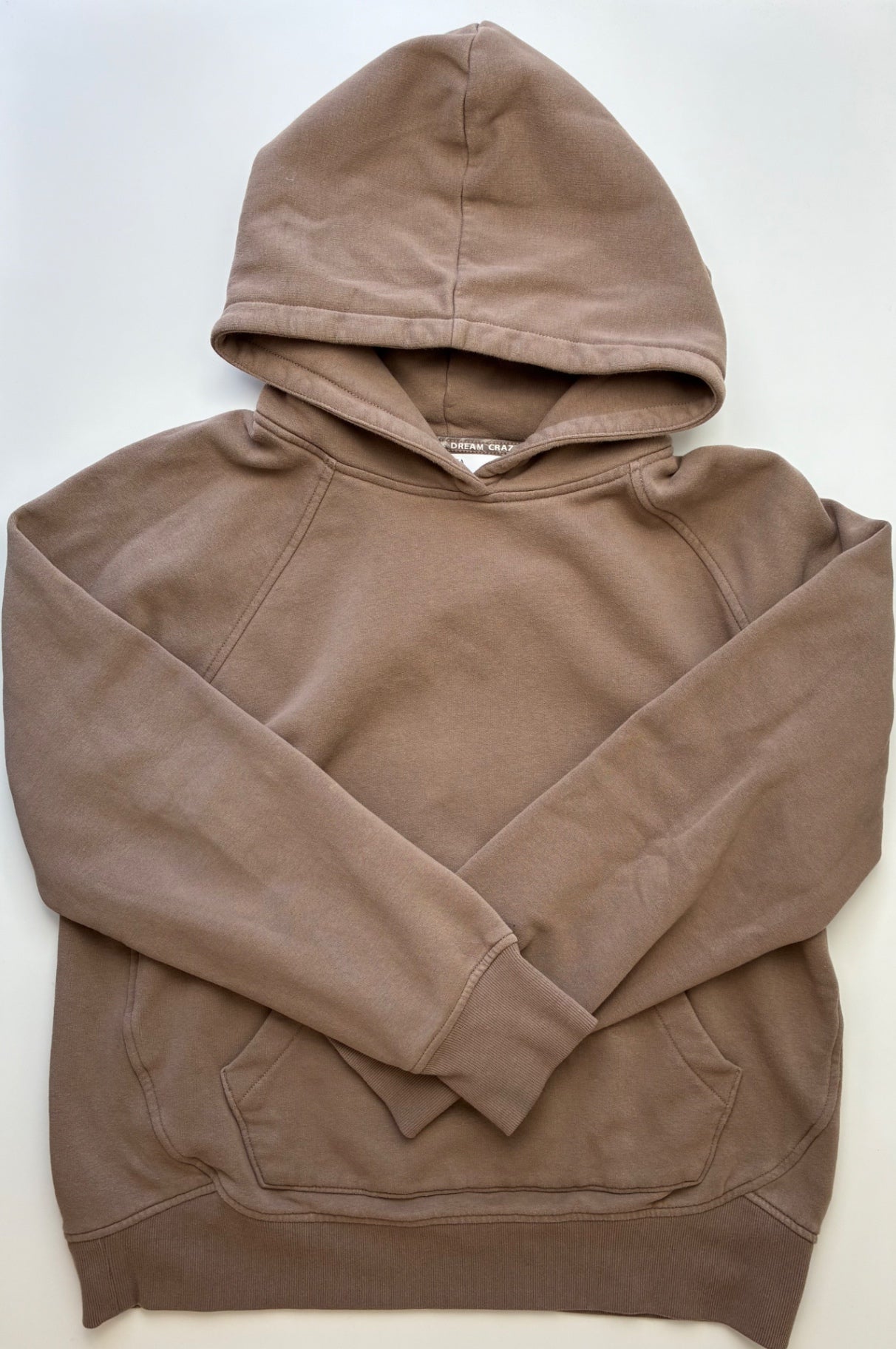 Athleta Girl Sweatshirt - Brown Solid Hoodie | size 14