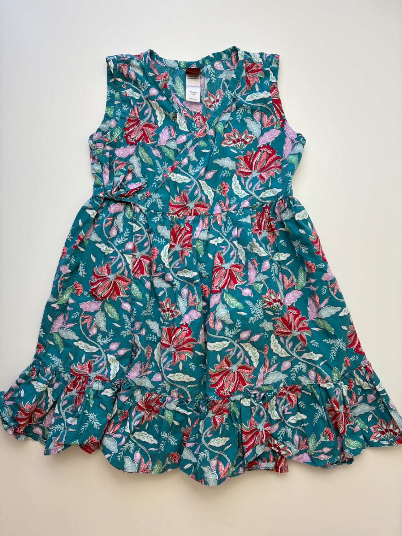 Tea Dress - Blue Floral Wrap | size 6