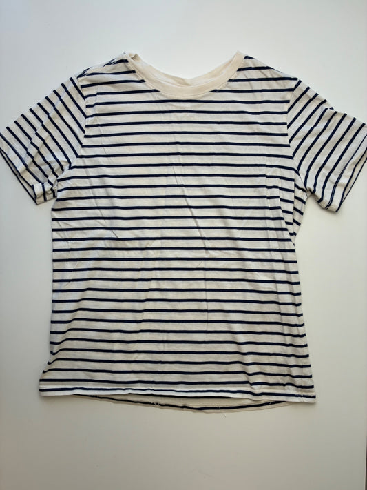Hanna Andersson T-Shirt - Navy Blue Striped | size 10