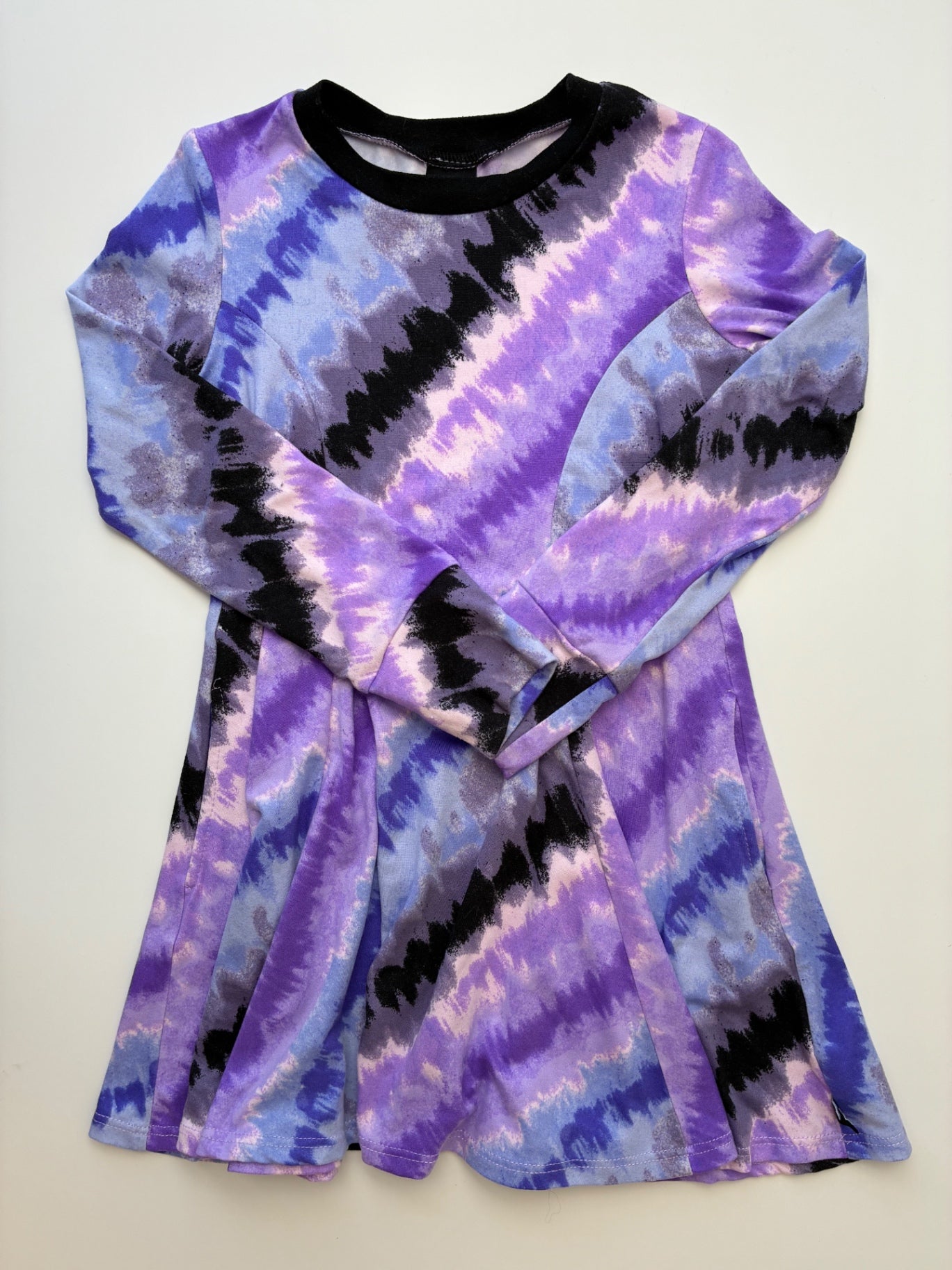 Pixie Lane Dress - Purple Tie Dye Long Sleeve | size 4T