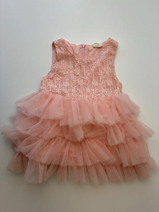 ML Kids Dress - Pink Sequin + Tulle | size 2T