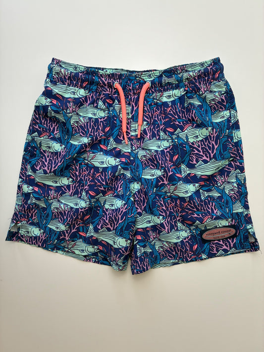 Vineyard Vines Swimsuit - Purple Fish Swim Trunks | size 7