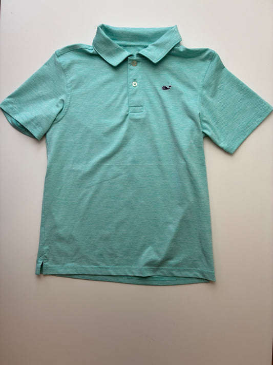 Vineyard Vines Shirt - Blue Striped Performance Polo | size 7