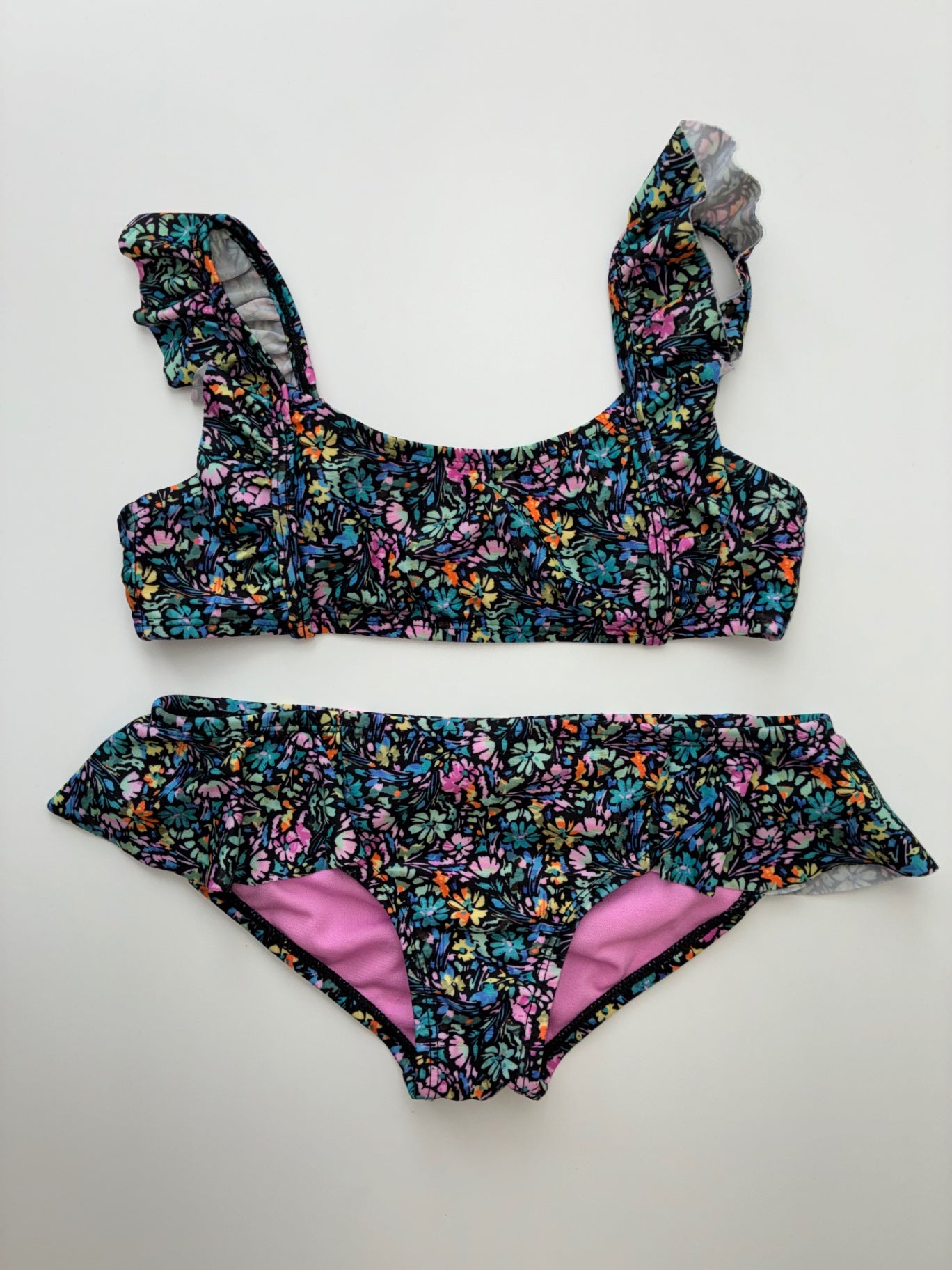Raisins Swimsuit - Multicolor Floral Bikini | size 8