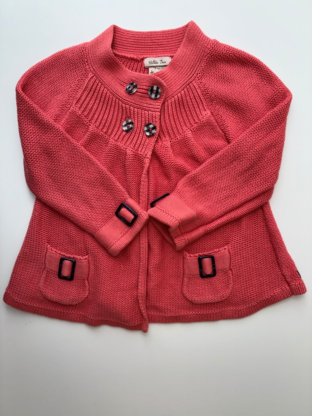 Matilda Jane Sweater - Orange A-Line Cardigan | size 6