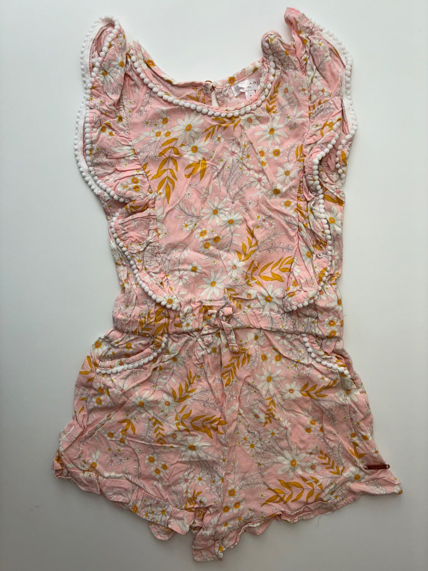 Tahari Romper - Pink Floral | size 8