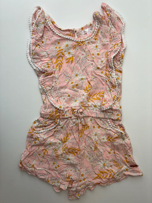 Tahari Romper - Pink Floral | size 8