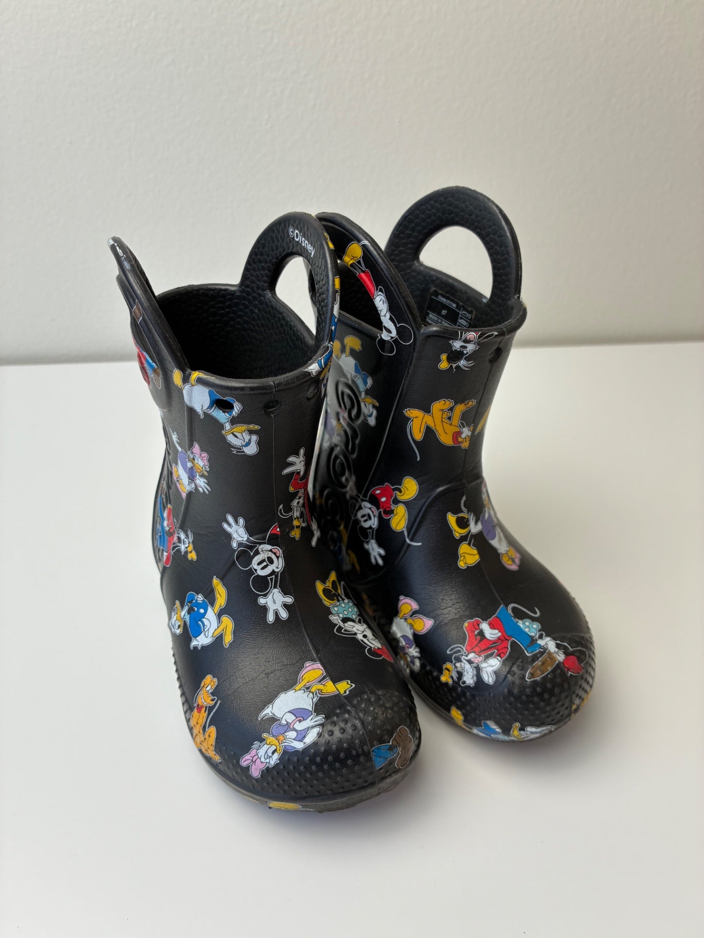 Crocs Shoes - Black Mickey Mouse Rain Boots | size Shoe 7