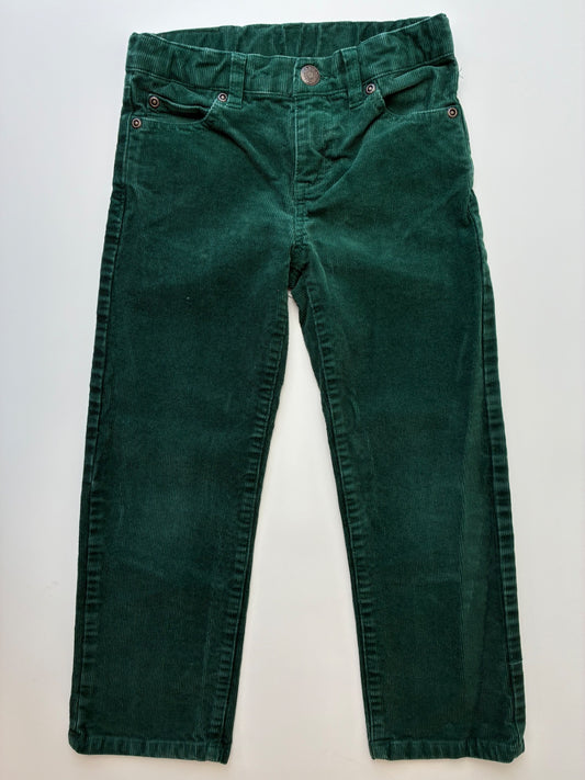 Janie and Jack Pants - Green Corduroy | size 5T