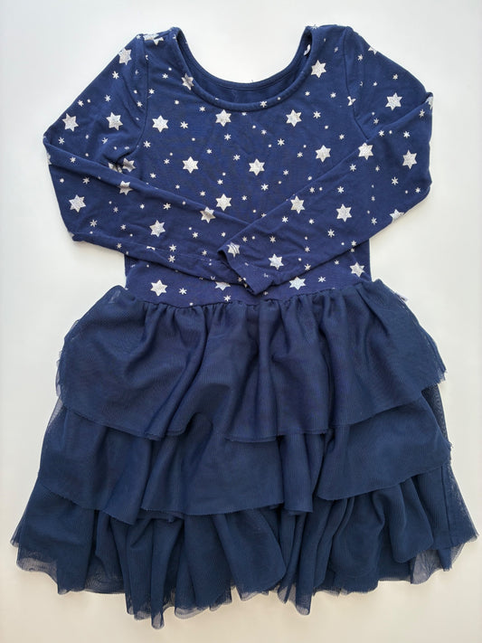 Play by Little Sleepies Dress - Navy Blue Stars + Tulle | size 4T