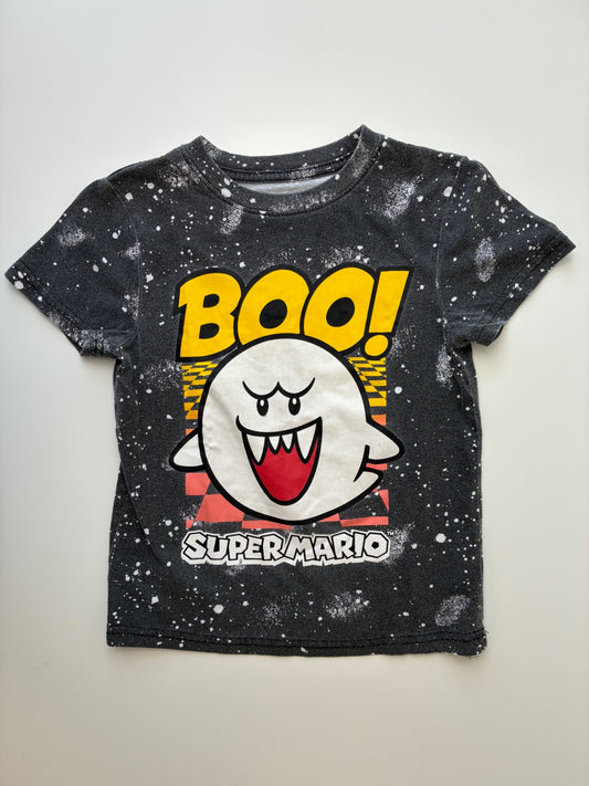 Super Mario T-Shirt - Gray King Boo Graphic | size 4T/5T