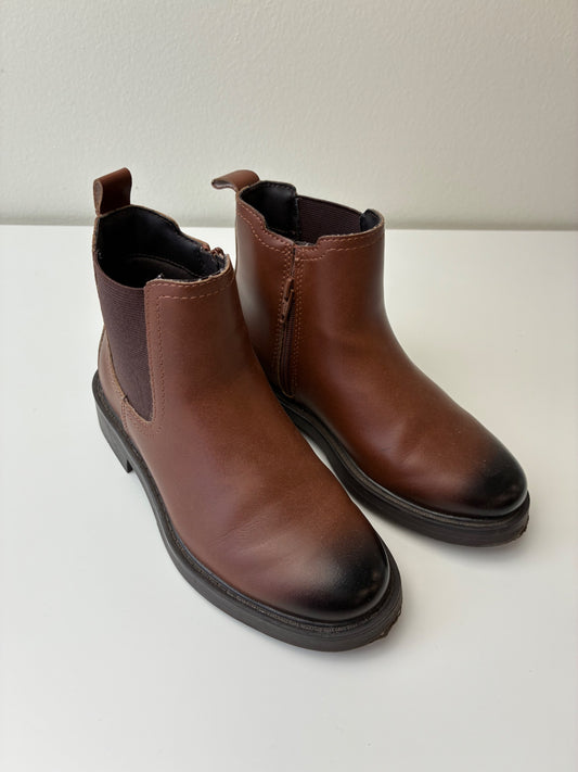 Zara Shoes - Brown Leather Chelsea Boot | size Shoe 13
