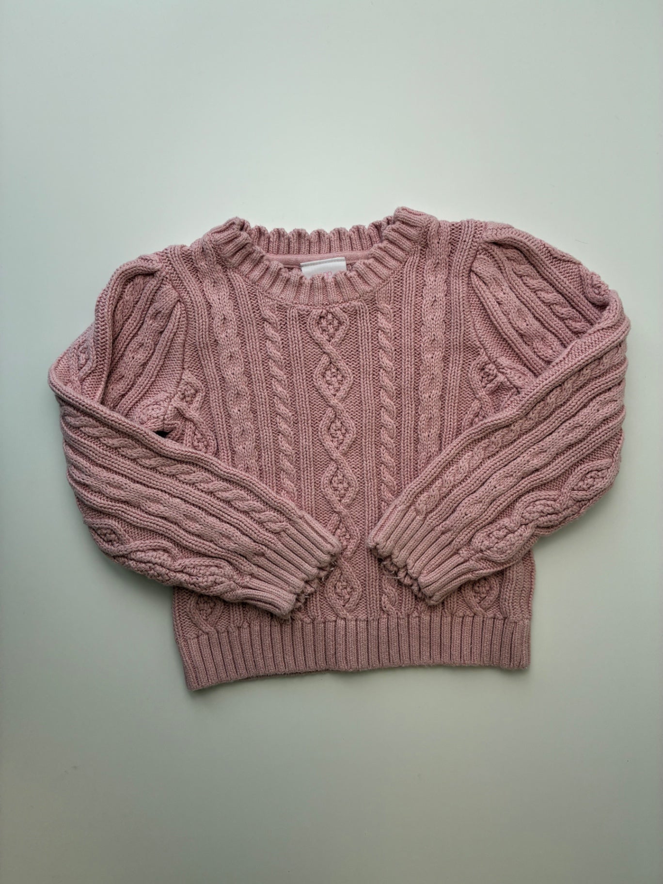 Gap x LoveShackFancy Sweater - Pink Cable Knit | size 4T