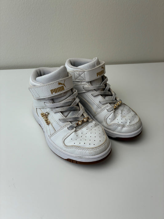 Puma Shoes - White Rebound Layup Bling Sneakers | size Shoe 10
