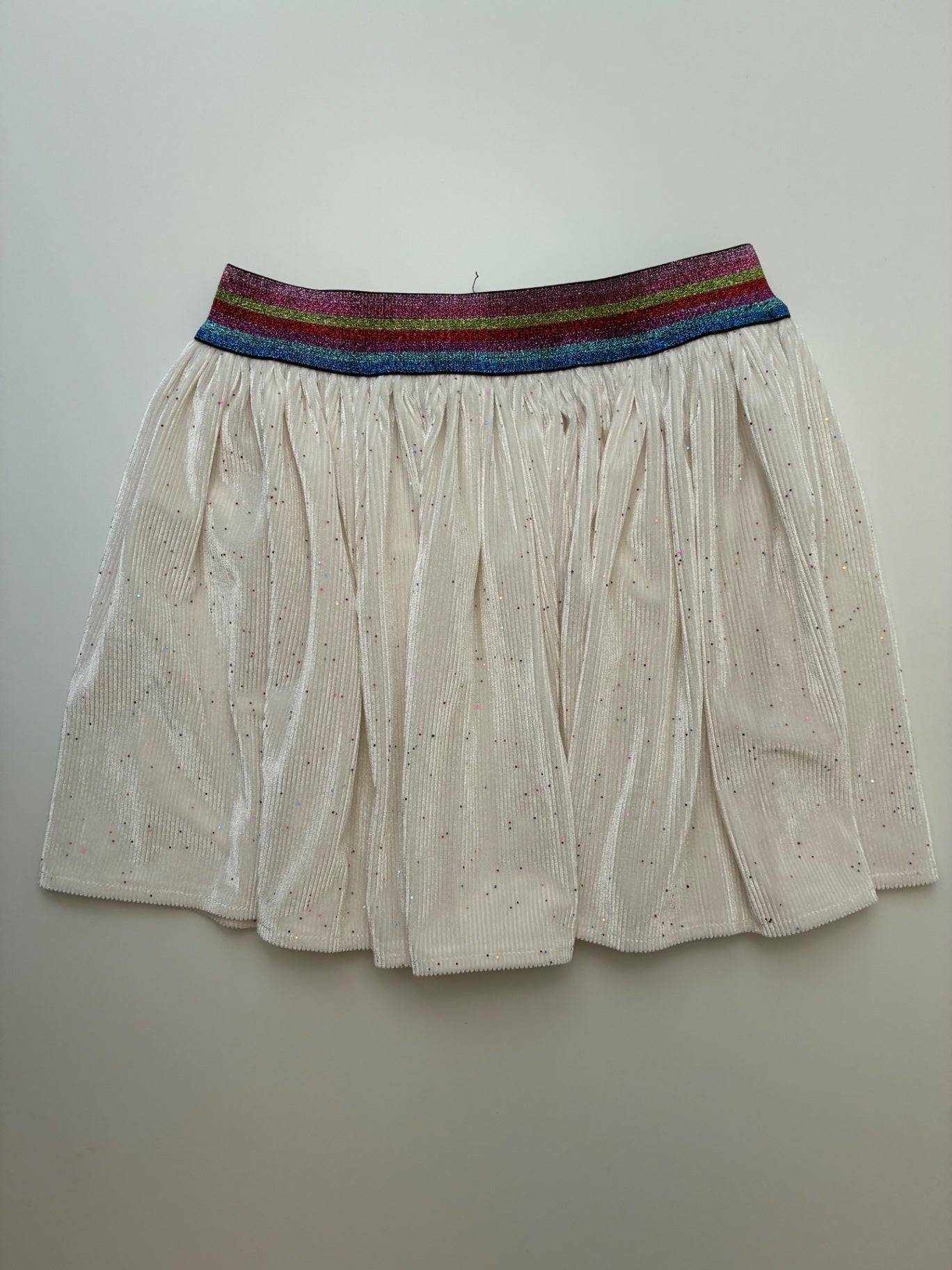EGG New York Skirt - White Velvet + Glitter | size 7