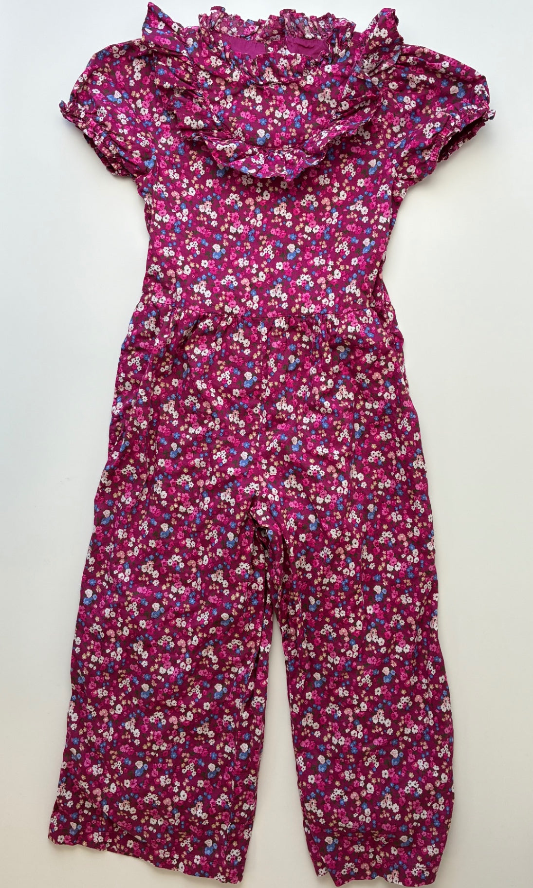 Janie and Jack Jumpsuit - Purple Floral 100% Cotton | size 6