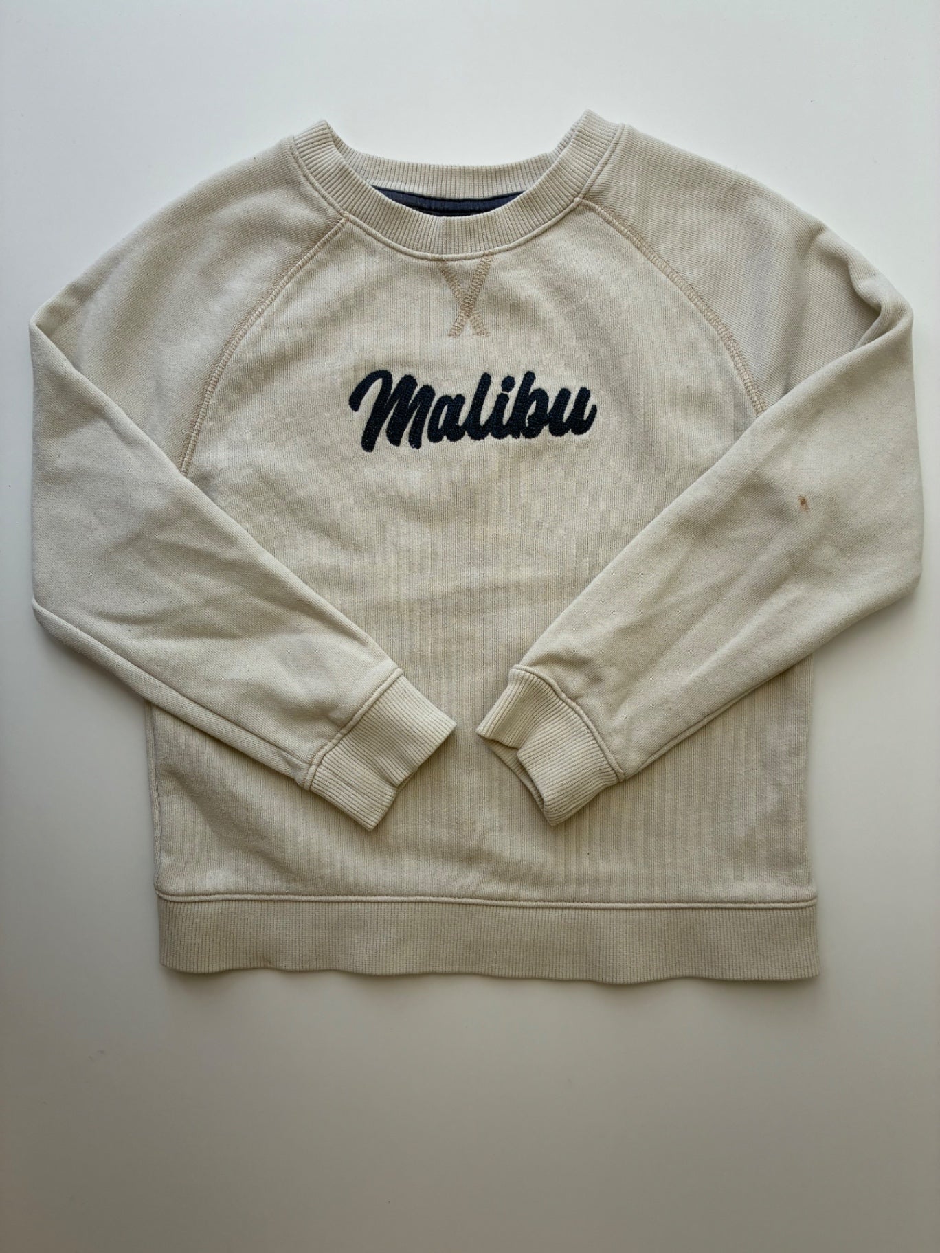 Janie and Jack Sweatshirt - Tan Malibu Crewneck | size 6