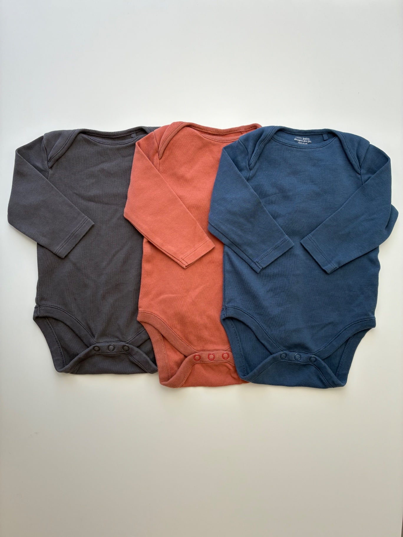 Next US Onesie - Multicolor Set of 3 100% Organic Cotton | size 3 - 6 Months