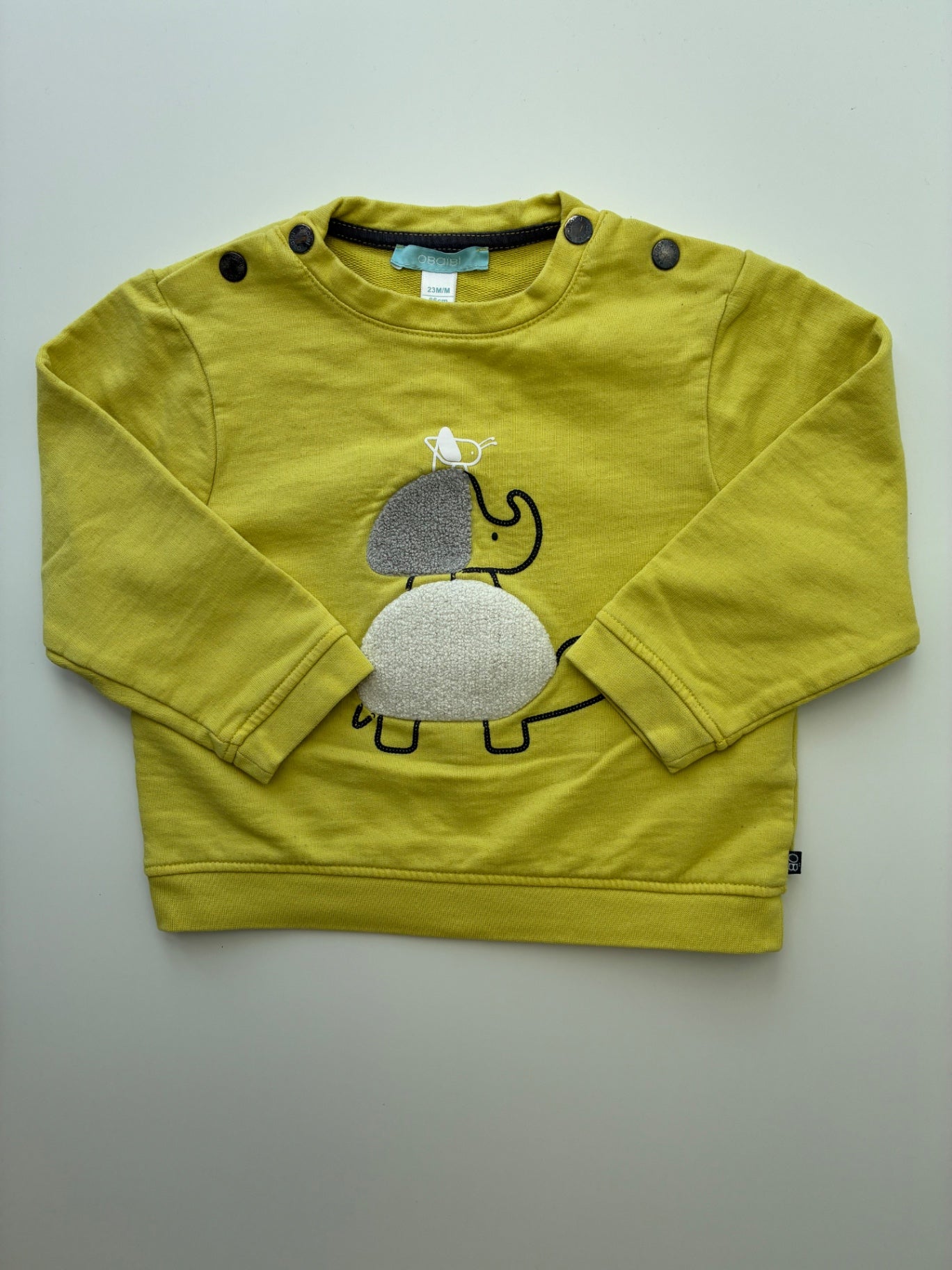 Obaibi Long Sleeve T-Shirt - Green Turtle + Cricket | size 23 Months