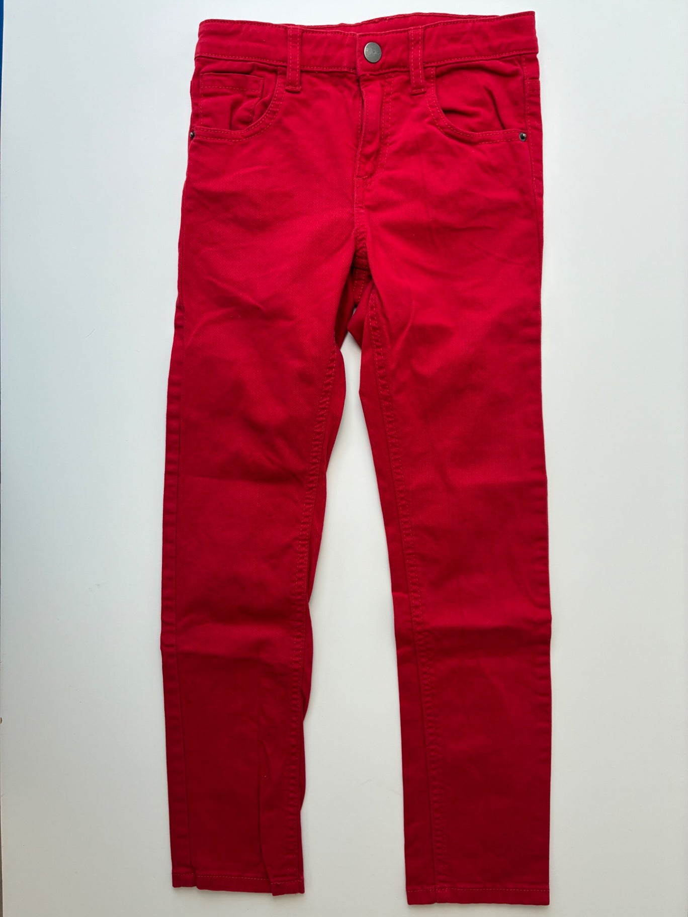 Mayoral Pants - Red Skinny Twill | size 7
