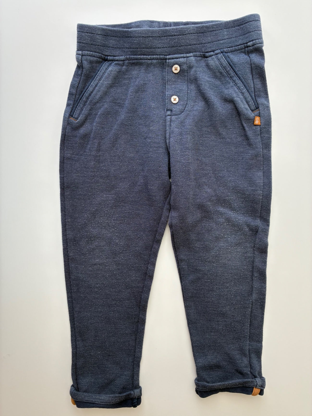 Obaibi Sweatpants - Navy Blue Cuffed Hem | size 3T