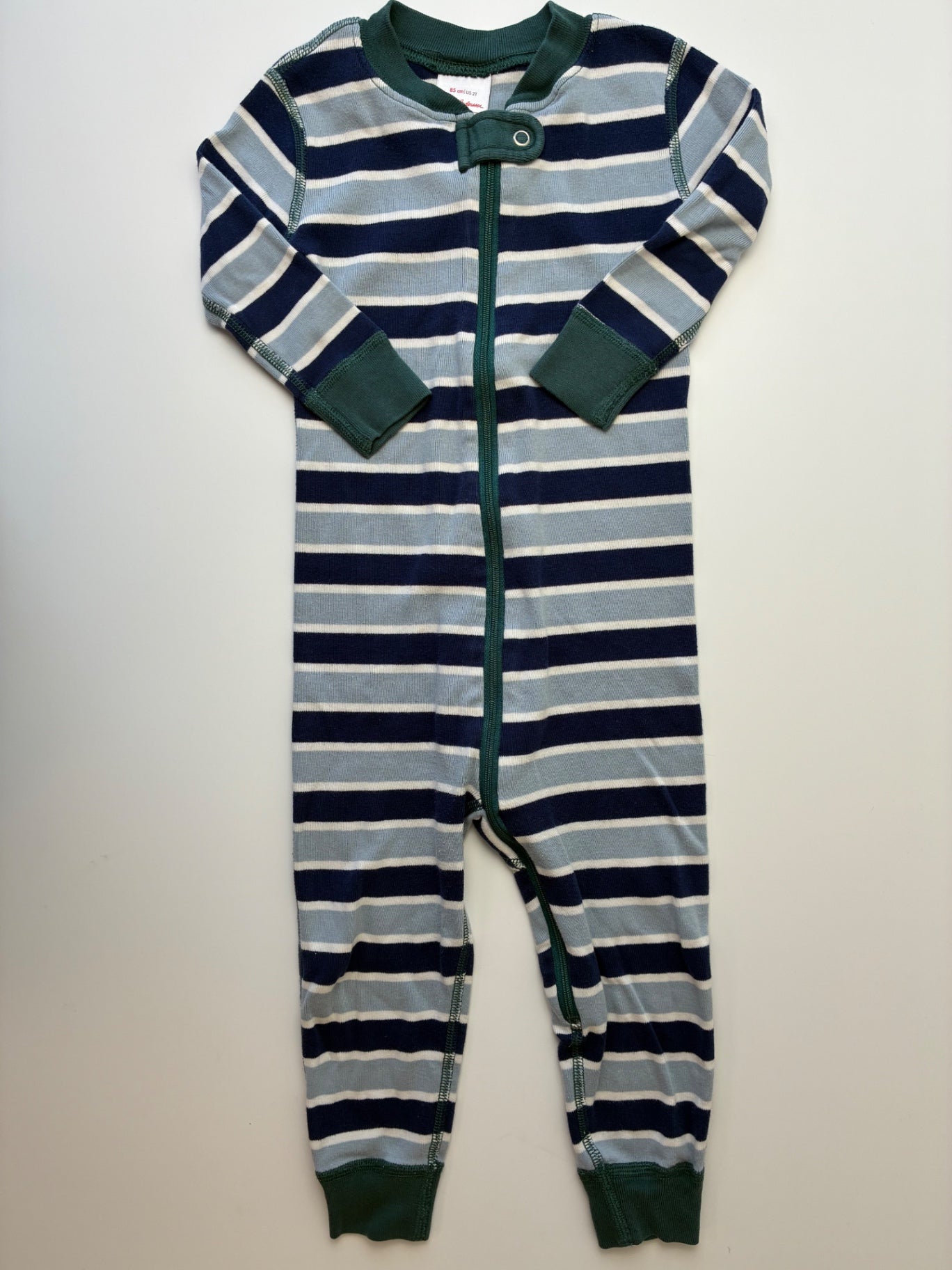 Hanna Andersson Onesie - Blue Striped | size 2T