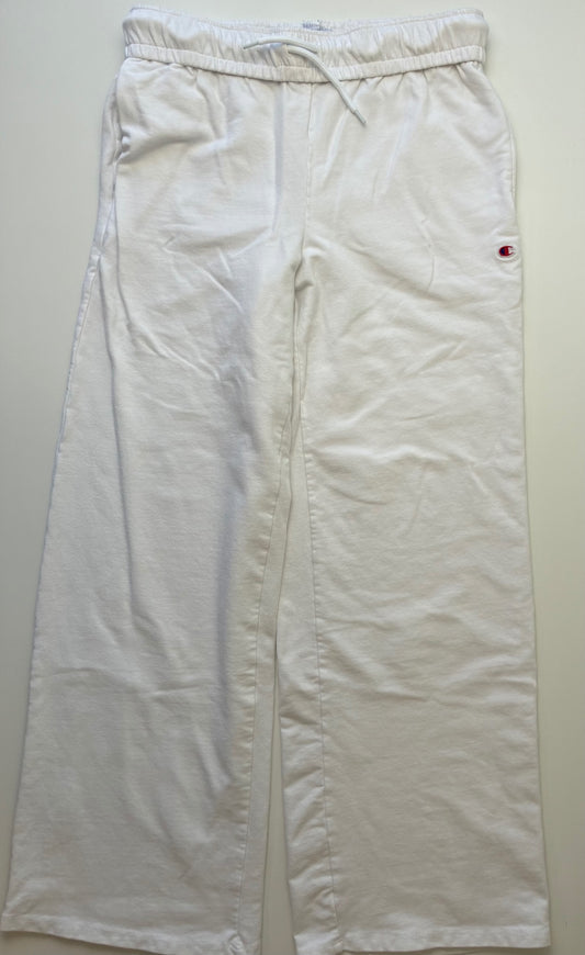Champion Sweatpants - White Wide Leg | size 16