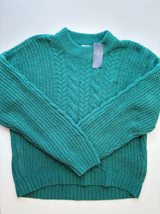 Abercrombie Kids Sweater - Green Cable Knit | size 15/16