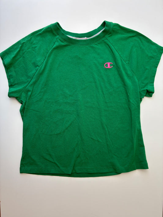 Champion T-Shirt - Green Solid | size 16