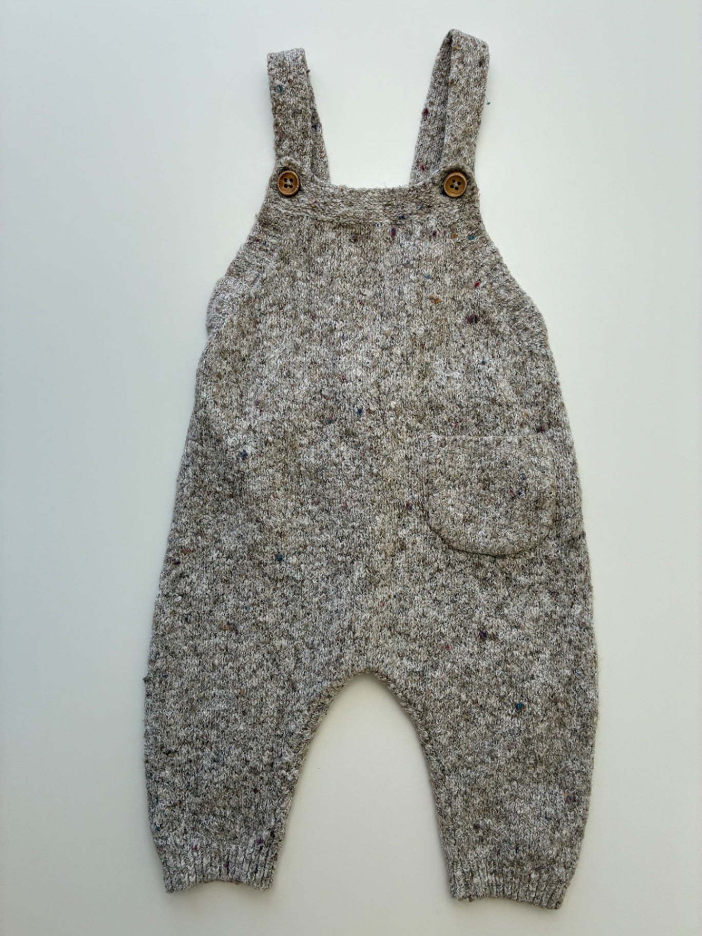 Zara Overalls - Tan Knit | size 1 - 3 Months