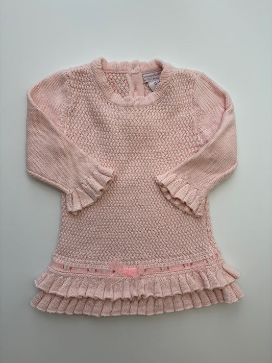 Catherine Malandrino Dress - Pink Knit | size 3 - 6 Months