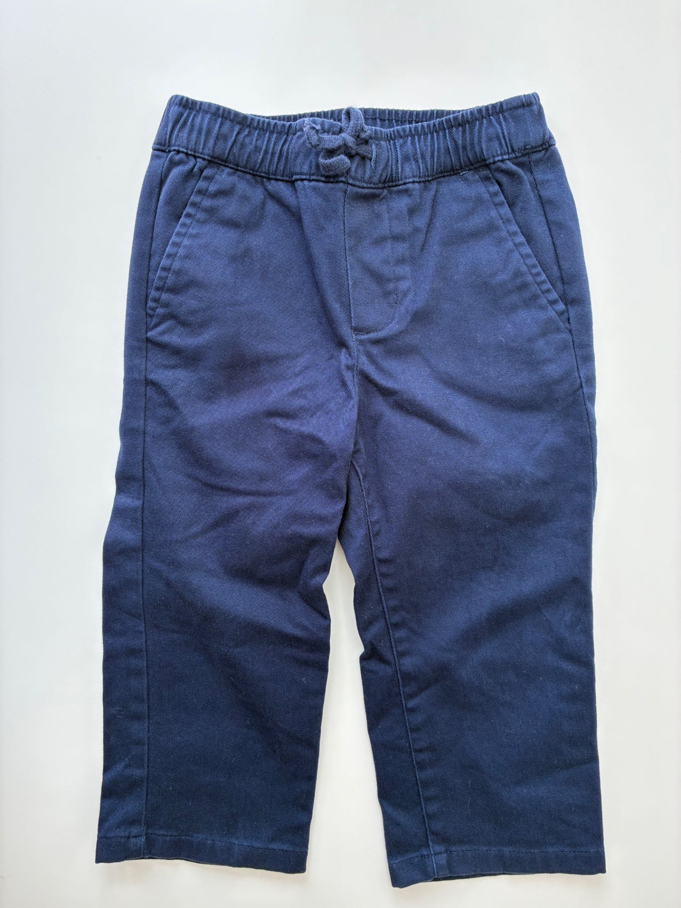 Janie and Jack Pants - Navy Blue Pull-On Twill | size 18 - 24 Months