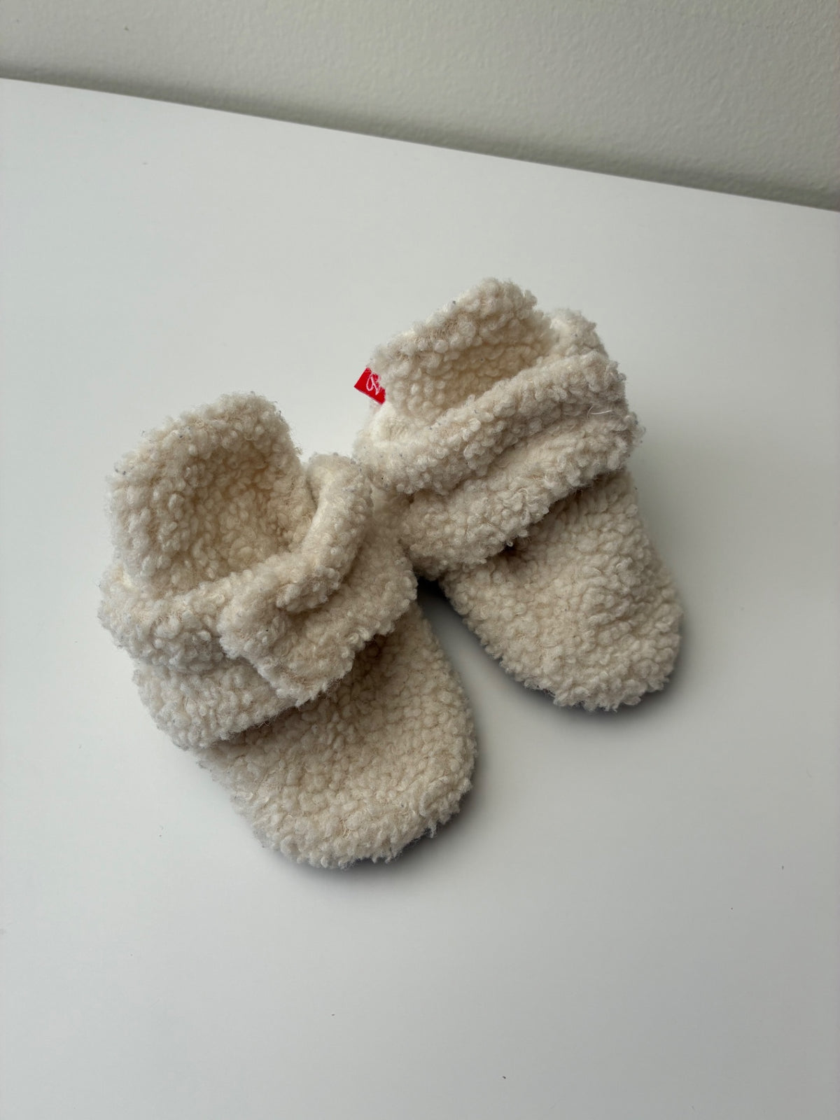 My Baby Shoes - Cream Fur Booties | size Shoe 4