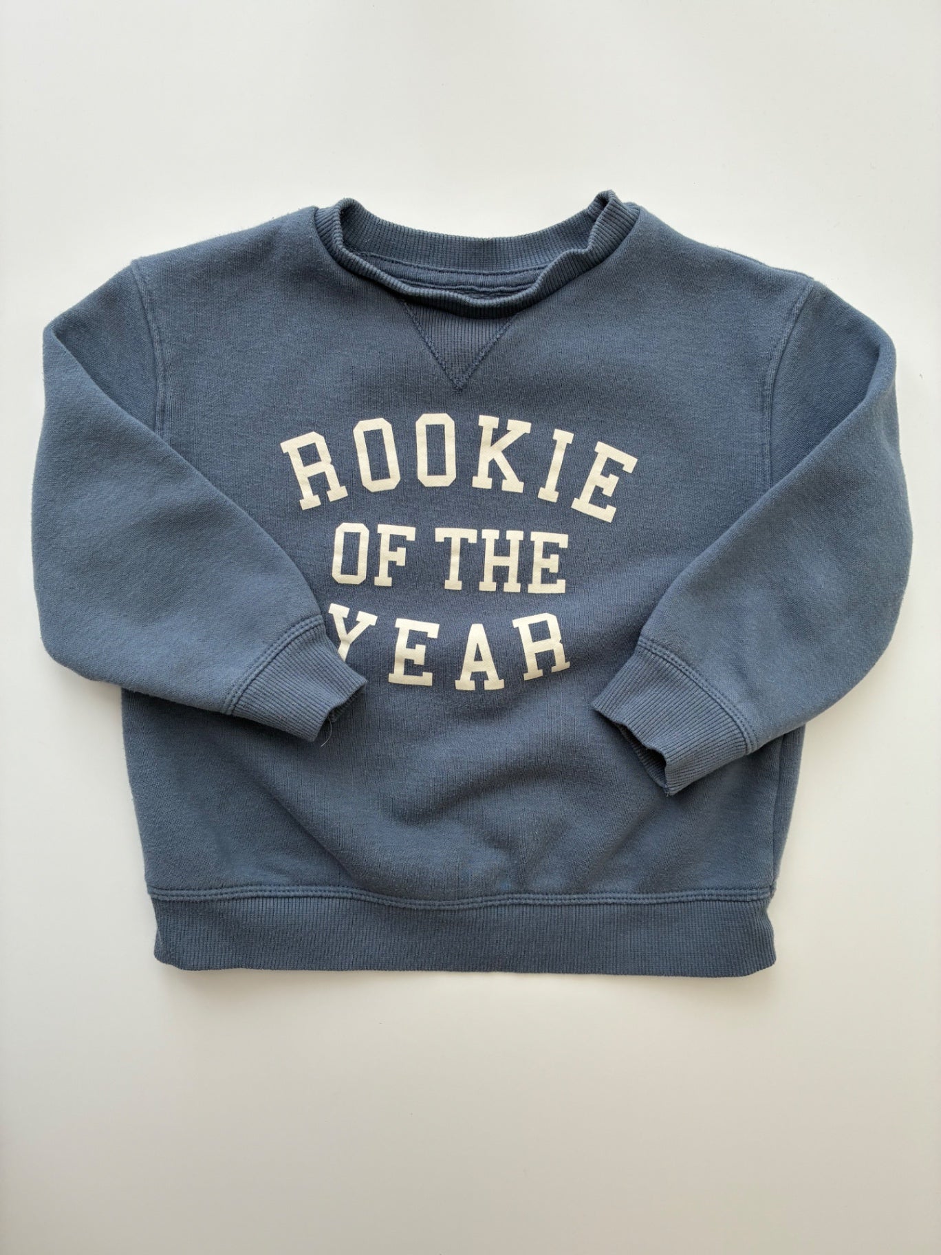 Little Co. Sweatshirt - Blue 'Rookie of the Year' Crewneck | size 2T