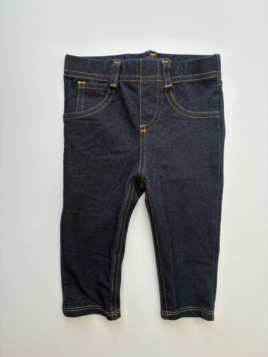 First Impressions Jeans - Blue Dark Wash Stretch | size 6 - 9 Months
