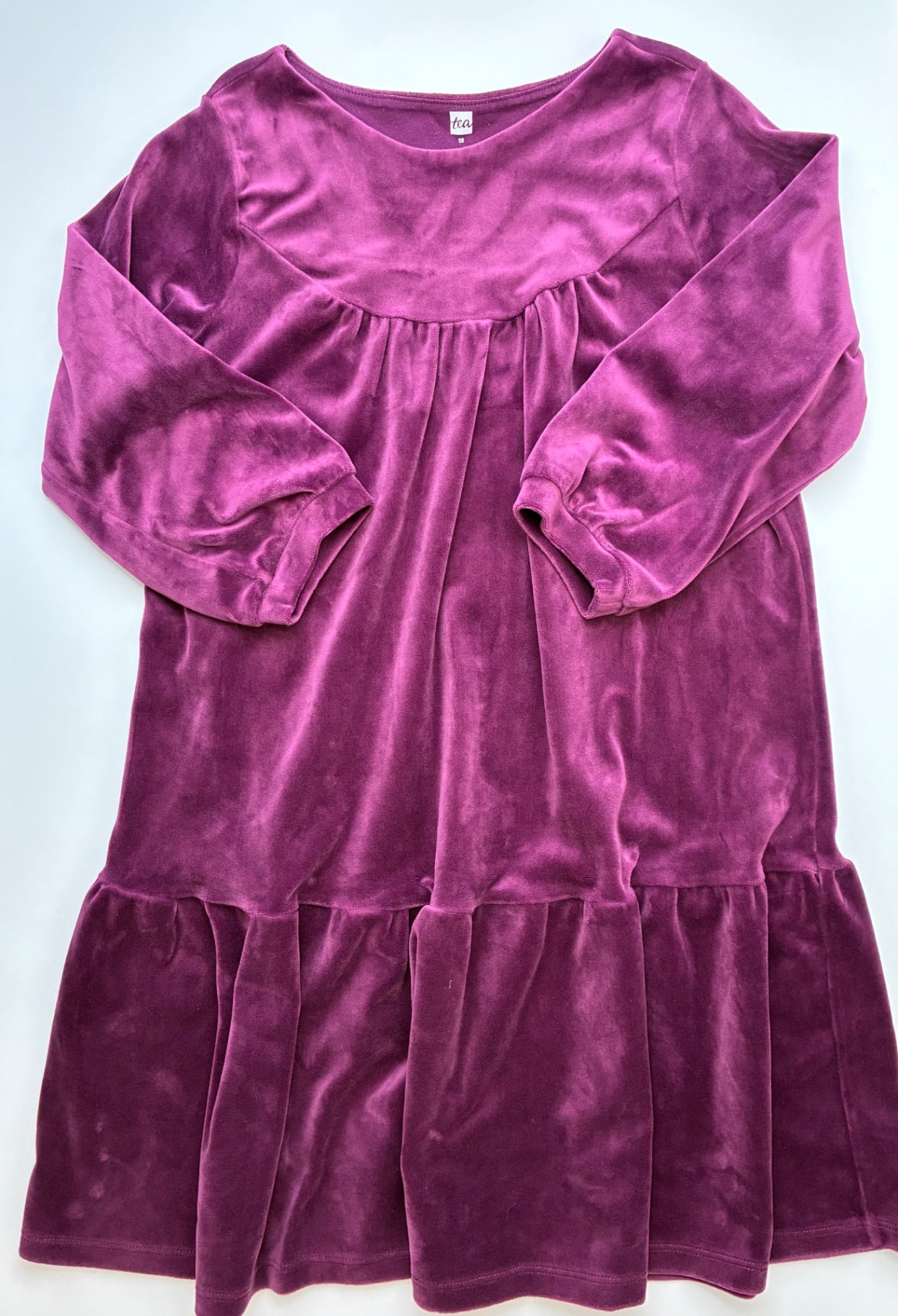 Tea Dress - Purple Velour | size 12