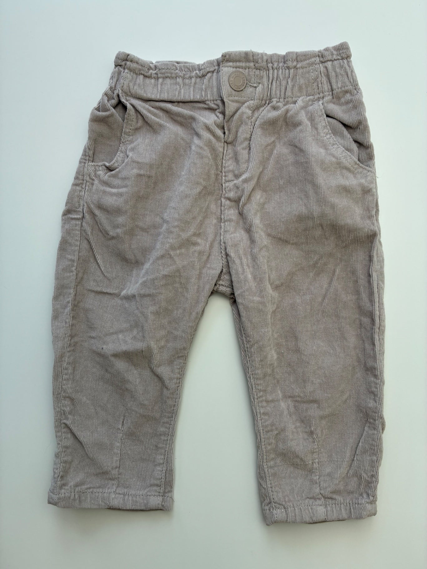 Zara Pants - Gray Corduroy | size 9 - 12 Months