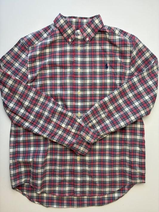 Ralph Lauren Shirt - Multicolor Plaid Button Down | size 14/16