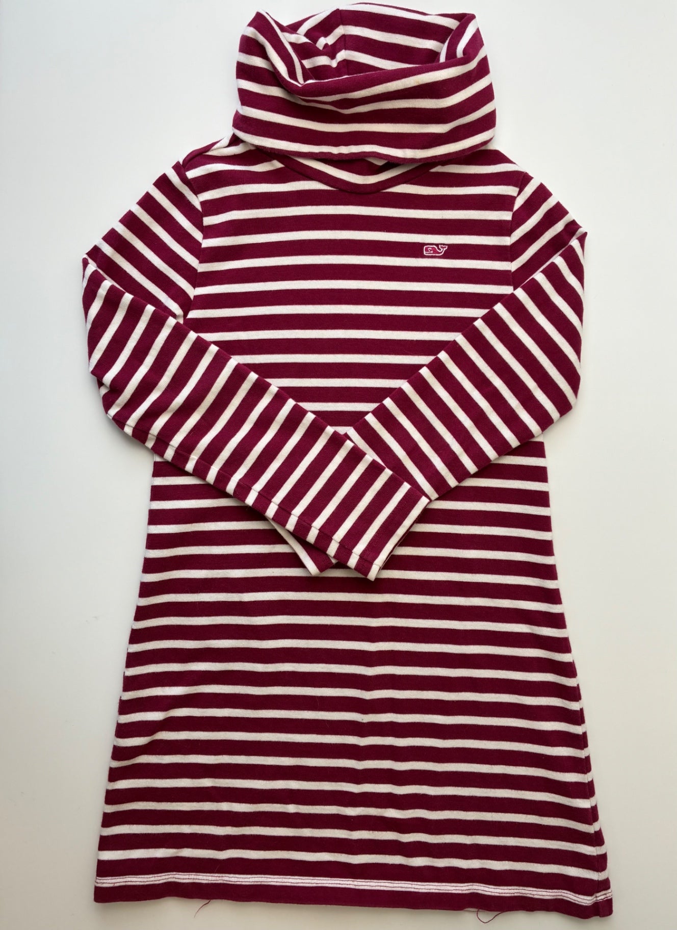 Vineyard Vines Dress - Red Striped Turtle Neck | size 7/8