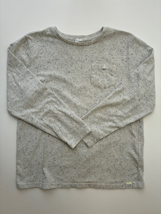 EGG New York Long Sleeve T-Shirt - Gray Speckled | size 8