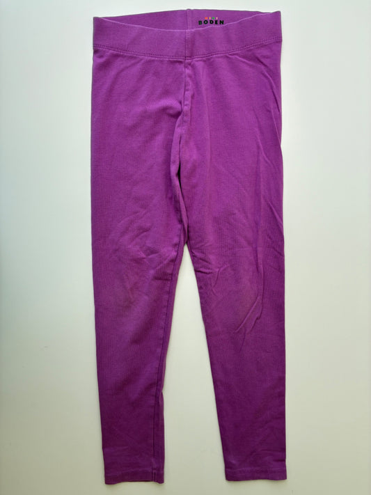 Mini Boden Leggings - Purple Solid | size 7/8