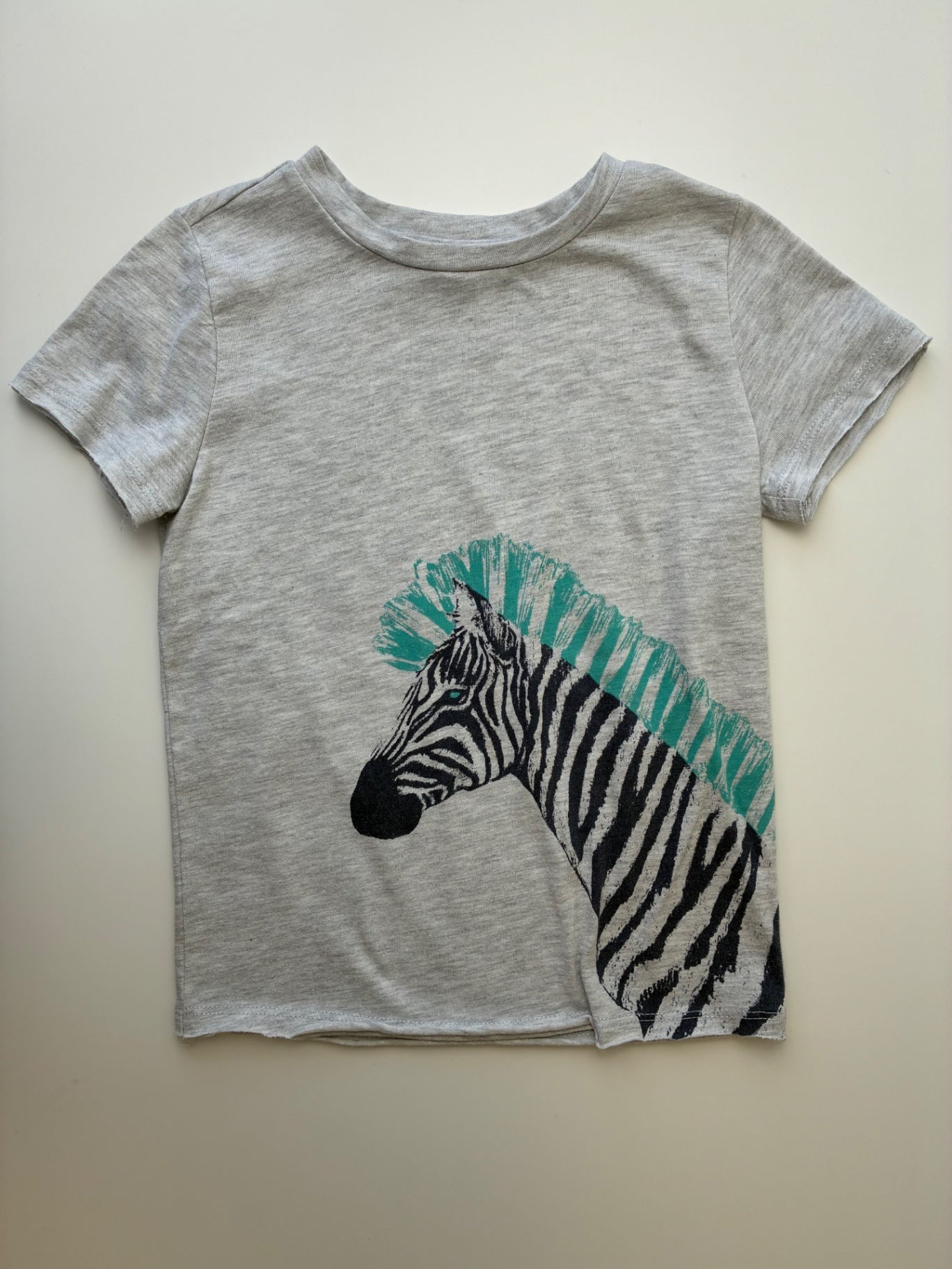 EGG New York T-Shirt - Gray Zebra | size 6