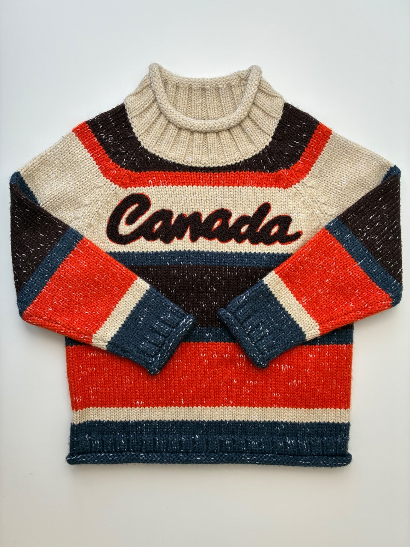 GGS Sweater - Multicolor Striped Rollneck 'Canada' | size 4T