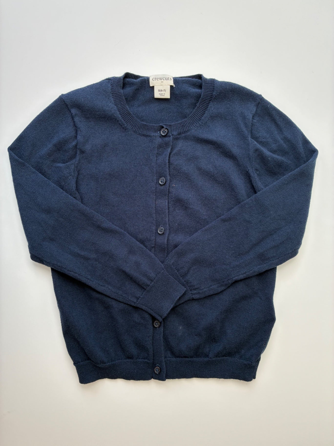 Crewcuts Sweater - Navy Blue 100% Cotton Cardigan | size 6/7