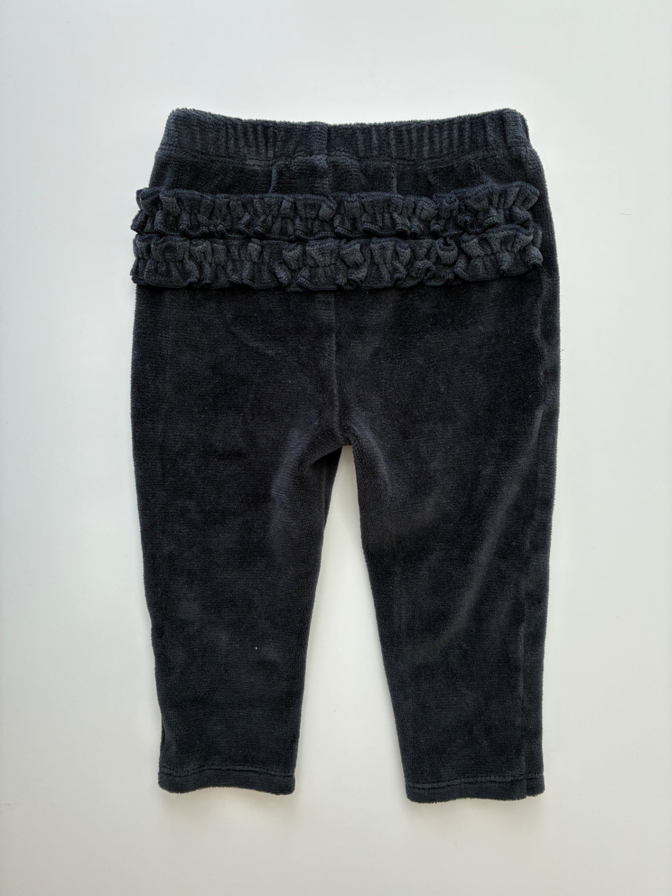 First Impressions 2 Piece Ensemble - Black Fleece Sweatshirt + Pants | size 12 Months
