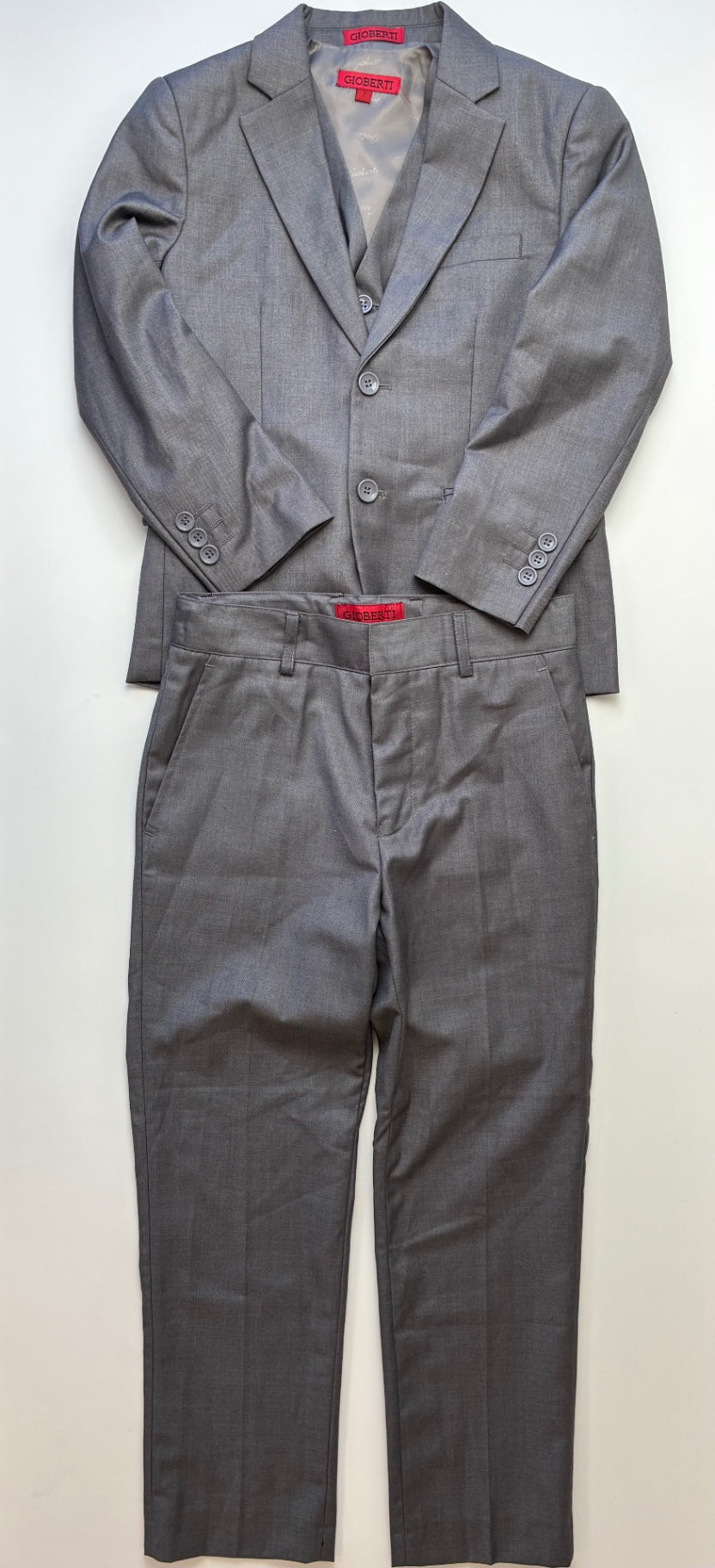 Gioberti 3 Piece Ensemble - Gray 3 Piece Suit | size 7