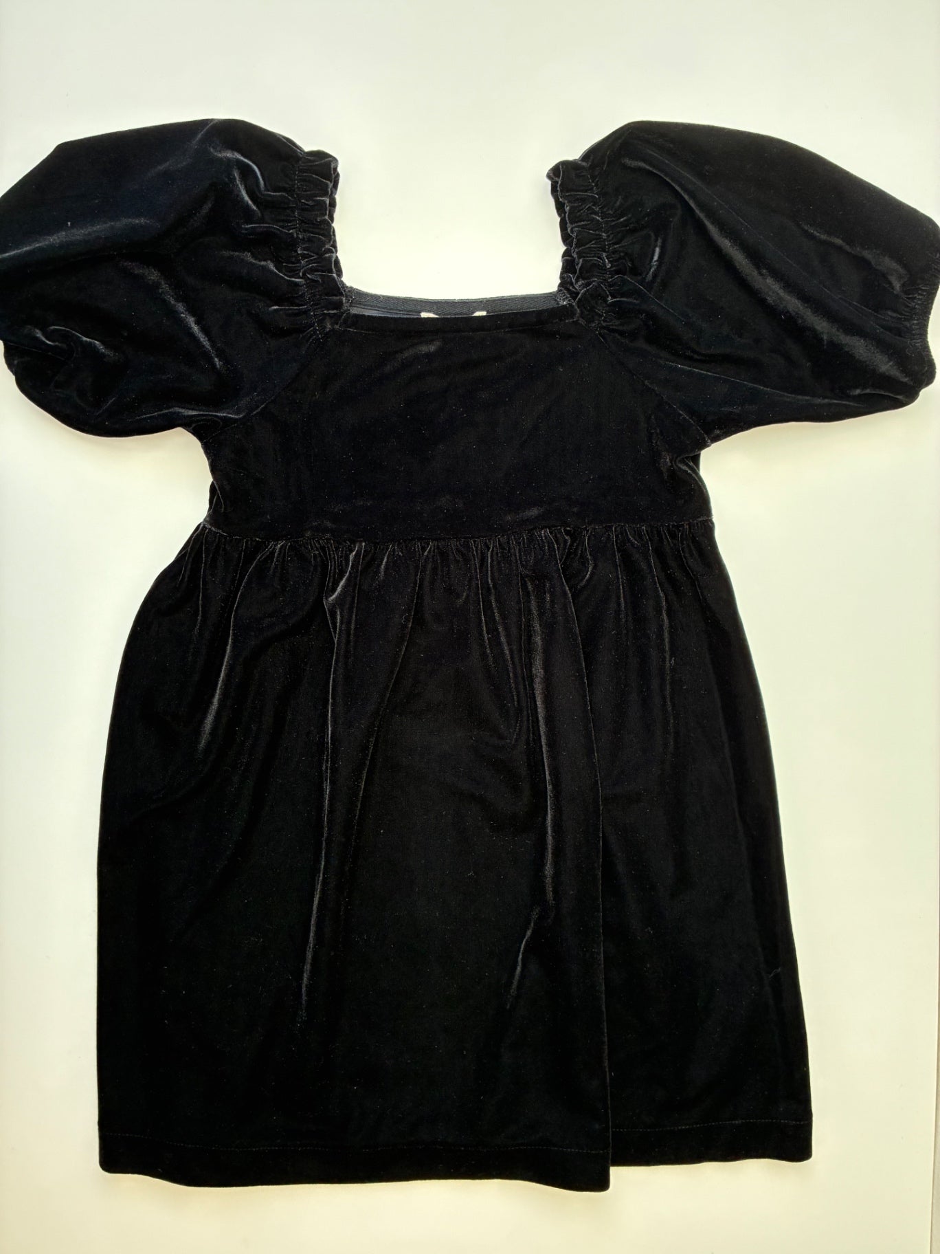 Crewcuts Dress - Black Velour Puff Sleeve | size 5T