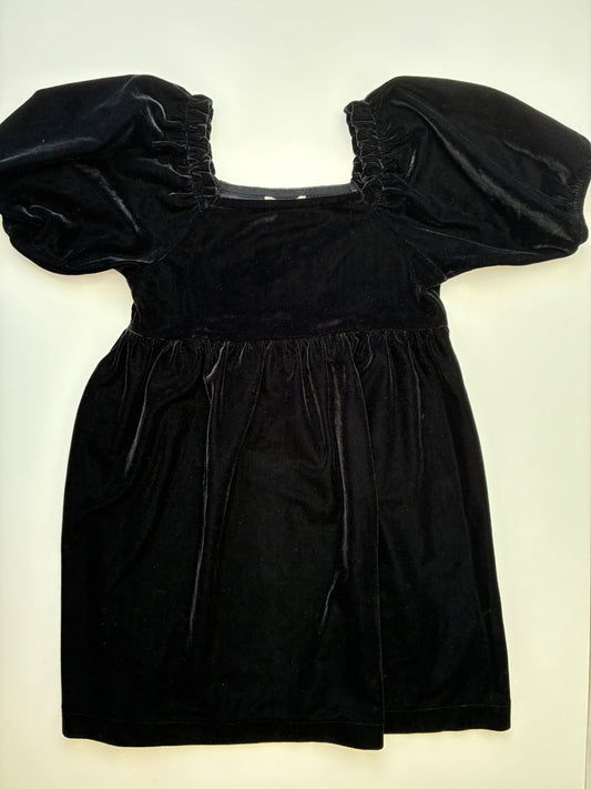Crewcuts Dress - Black Velour Puff Sleeve | size 5T