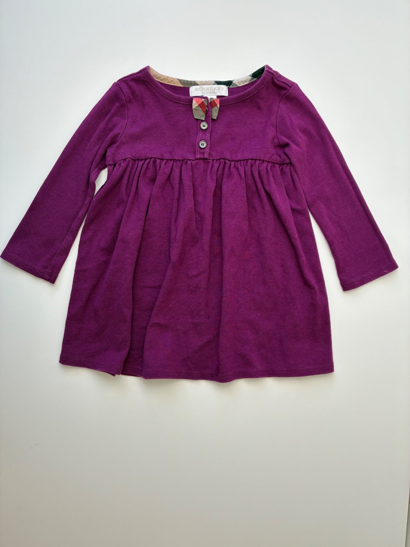 Burberry Dress - Purple 100% Cotton | size 18 Months
